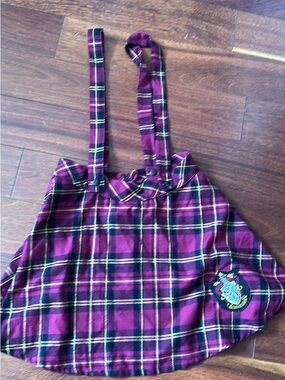 Harry Potter - Gryffindor Warner Bros. Plaid Suspender Skirt - woman large